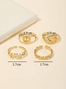 Bộ 4 Vòng Tay Hoa Sao - Vàng - Xem 3