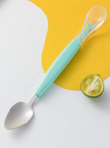 1pc Silicone Multifunction Spoon - Pink - View 1