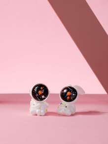 2pcs Astronaut Design Garden Ornament - Multicolor - View 1