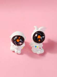 2pcs Astronaut Design Garden Ornament - Multicolor - View 2