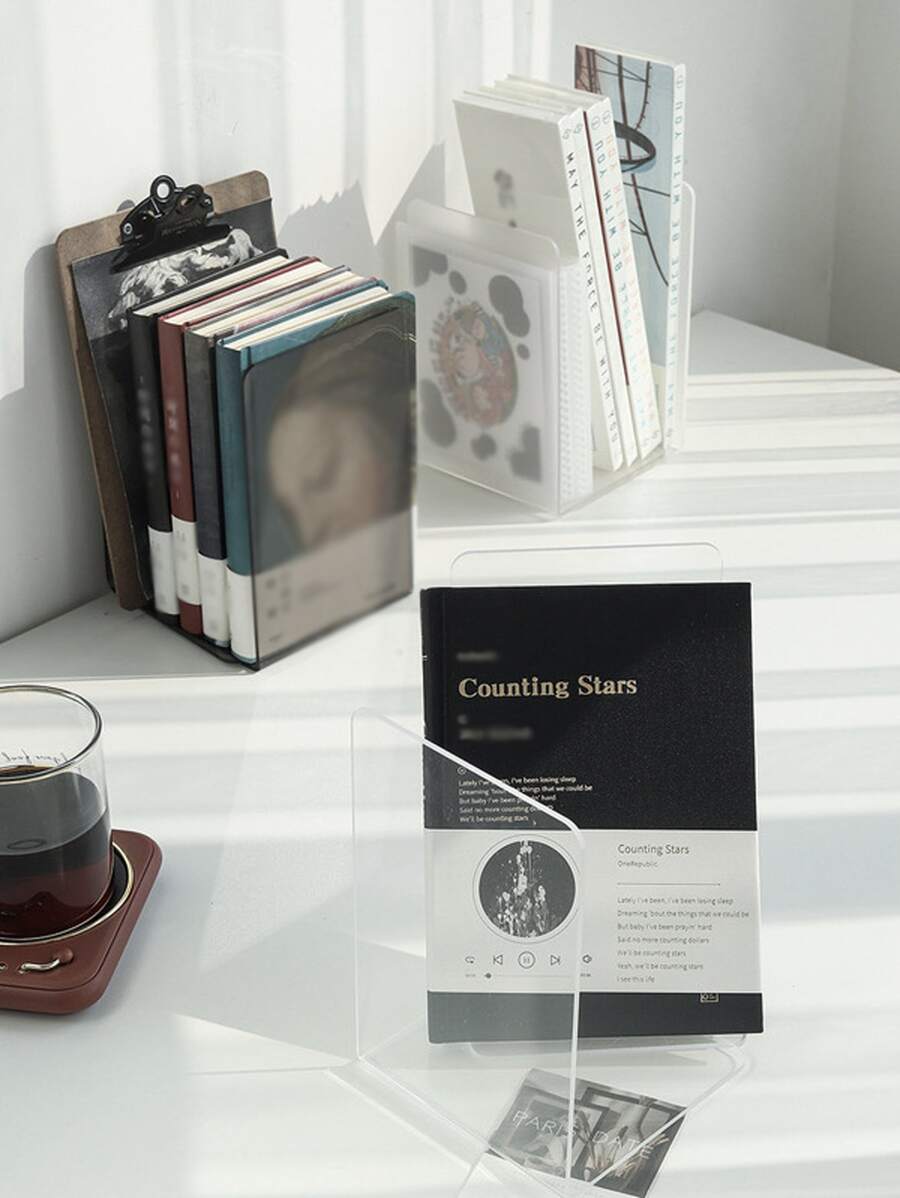 1入組極簡風格隨機色檔書板 - 彩色 - 查看 1