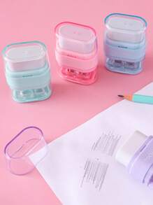 1peça Apontador de lápis cor aleatória - Multicolorido - Ver 2