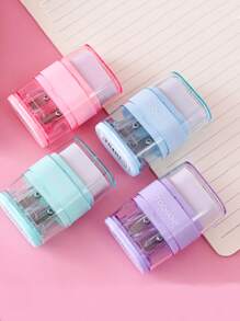 1peça Apontador de lápis cor aleatória - Multicolorido - Ver 4