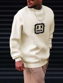 Áo nỉ Nam Hoạt hình Giải trí - Màu be - Xem 5