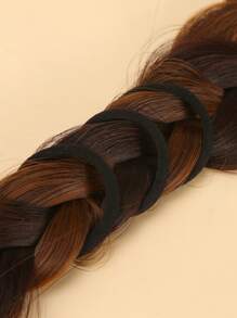 10pcs Solid Hair Tie - Black - View 5