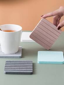 6 piezas Portavasos absorber agua de color al azar - Multicolor - Ver 3