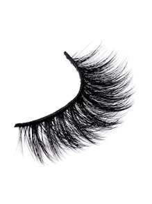 1 Pair Of Complete Eyelashes Thick Curling 14mm Fluffy Slim Fake Eyelashes Daily EXTRA Long Is Naturally Slender - Black - View 3