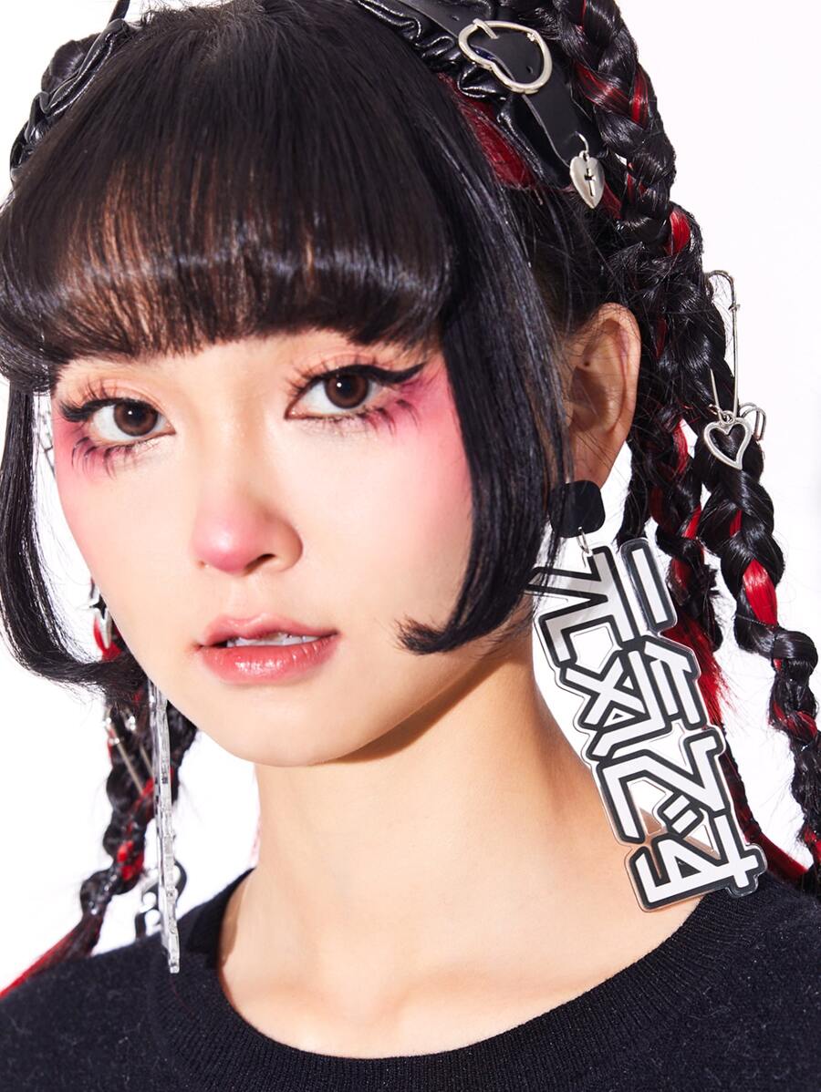 ROMWE Kawaii Short Straight Synthetic Hair Bangs - Black - View 1