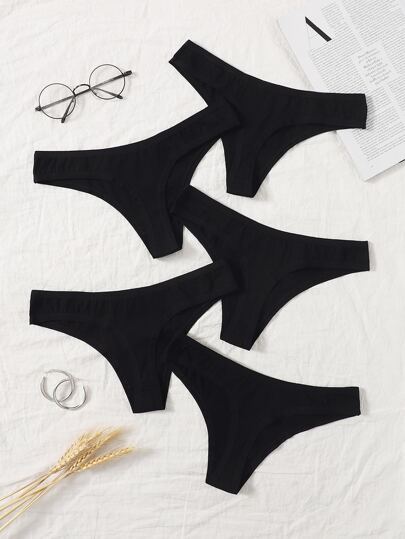 5 طقم سراويل داخلية بسيطة وجريئة