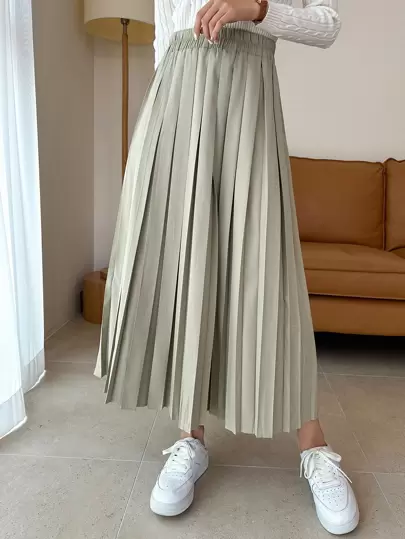 DAZY 高腰百褶裙