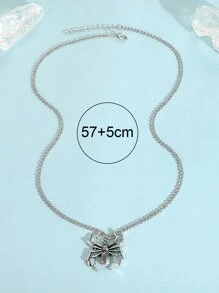 Collar con colgante araña - Plata antigua - Ver 6