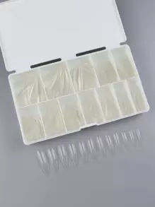 Uña postiza liso - transparente - Ver 1