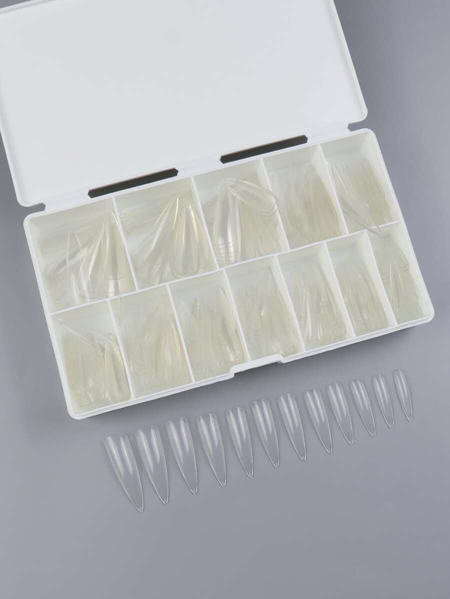 Uña postiza liso - transparente - Ver 1