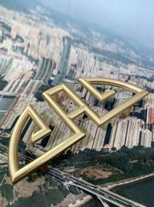 2入組鋅合金櫥櫃拉手家用極簡鏤空抽屜拉手 - 黃色 - 查看 7