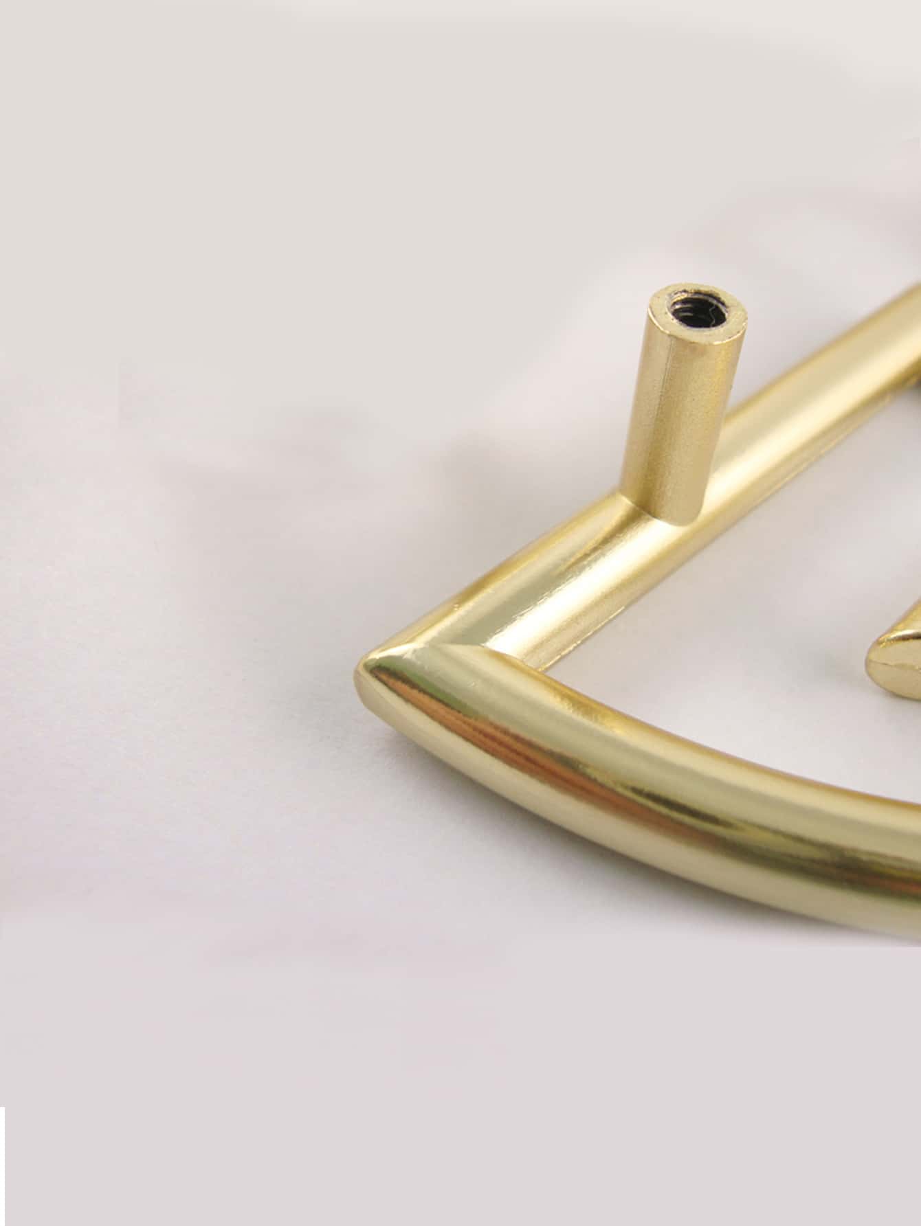 2入組鋅合金櫥櫃拉手家用極簡鏤空抽屜拉手 - 黃色 - 查看 3