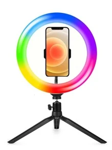 Đèn vòng selfie 10 inch với giá ba chân - màu đen - Xem 2