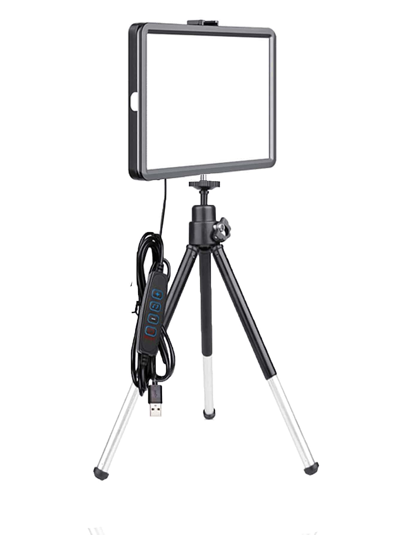 6 Inch Selfie Light With Tripod Stand LED Light With Flexible Tripod Stand & Phone Holder, Compatible With IPhone Android Phone Mobile Phone For Photo Selfie Video Recording Zoom Meeting,Interviews, Live Streaming,Vlog,Family Gatherings, Christmas Party Shooting,For Handheld Selfie, Outdoor Activities Suitable For Photography, Video Recording, Live Streaming, Zoom Meeting, With Stand - Black - View 1