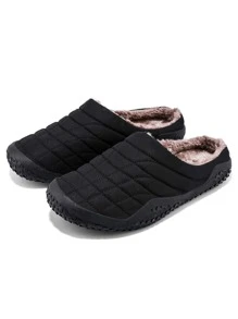 Zapatillas De Estar En Casa Para Hombres - Negro - Ver 1