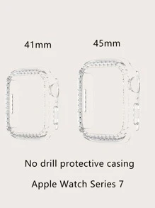 Vỏ trong tương thích với Apple Watch - Trong sáng - Xem 3