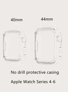 Vỏ trong tương thích với Apple Watch - Trong sáng - Xem 5