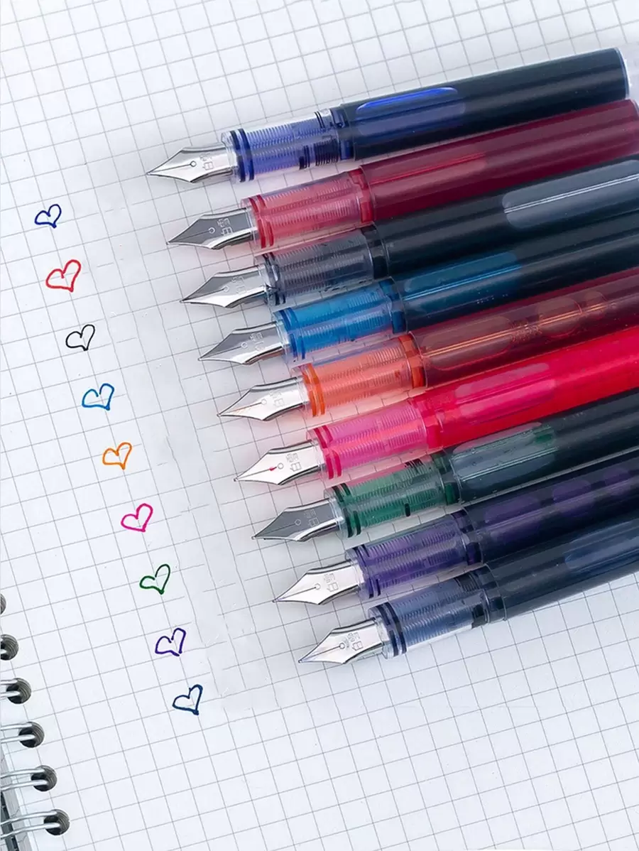 8 支中东风格彩色圆珠笔，大容量，适合考试、绘画、日记