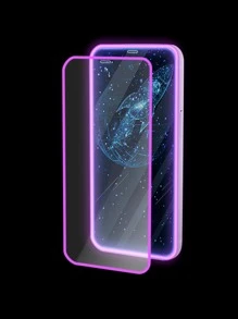 3 miếng dán bảo vệ phát sáng trong bóng tối Tương thích với iPhone - Màu tím - Xem 2