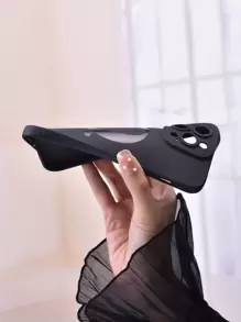 1pc Heart & Letter Graphic Phone Case - Multicolor - View 4