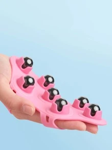 1 pieza Masajeador corporal de rodillo con cuentas, accesorios de gimnasio, deporte, ejercicio en casa, accesorios deportivos, accesorios de gimnasio, accesorios de CrossFit - Rosa - Ver 6