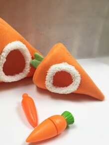 1pc Carrot Design Pet Bed - Orange - View 3