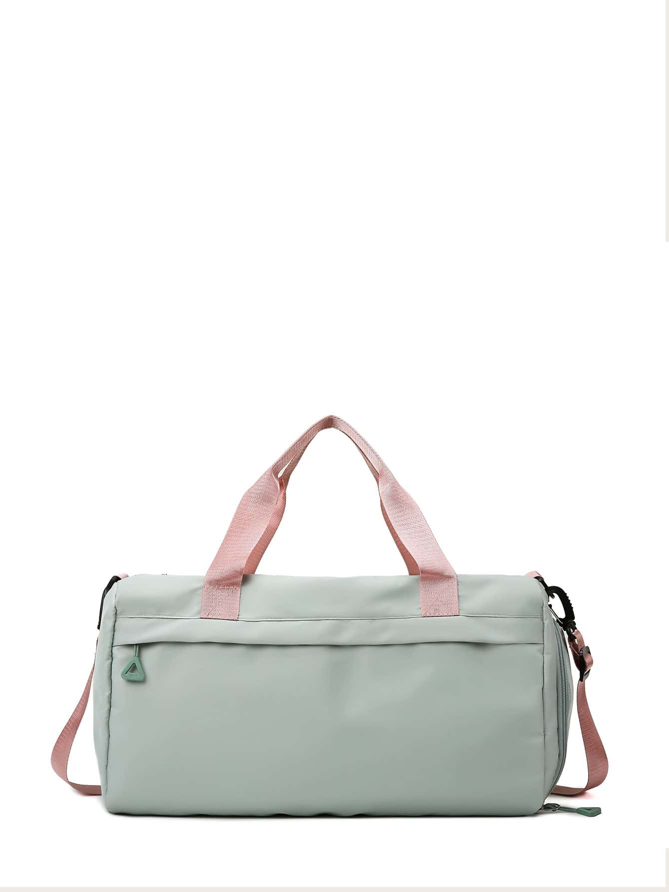 Minimalist Double Handle Duffel Bag Bag For School School Accessories School Stuff - Mint Green - View 1