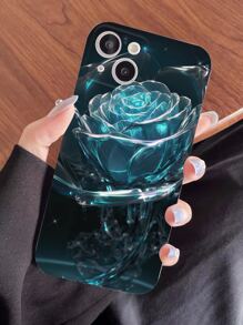 Rose Pattern Phone Case - Multicolor - View 2