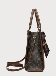 Large Capacity Patterned Tote Bag, Suitable For Women's Daily Use - Multicolor - View 3