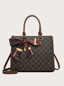 Large Capacity Patterned Tote Bag, Suitable For Women's Daily Use - Multicolor - View 5