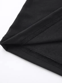 SHEIN Unity Mommy And Me Matching Outfits (2 Pieces Are Sold Separately) - Black - View 5