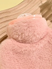 1 pieza Bolsa de agua caliente pata con bordado de peluche - Rosa - Ver 3
