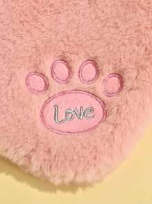 1 pieza Bolsa de agua caliente pata con bordado de peluche - Rosa - Ver 4