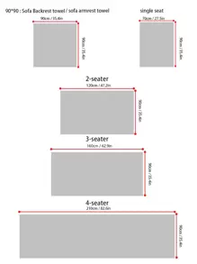 Khăn Sofa Màu Be, Tối Giản Polyester Chống Trơn Trượt Ca Rô Nổi Khăn Cho Tất Cả Các Mùa - Màu be - Xem 5