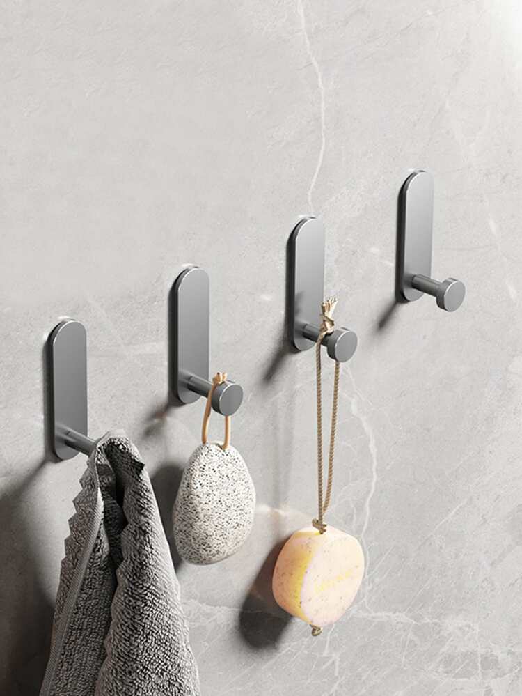 QYeah 1 móc treo tường không đục lỗ - màu đen - Xem 3