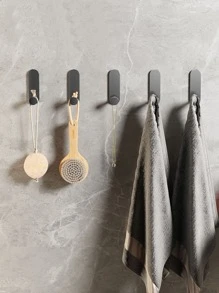 QYeah 1pc Punch-free Wall Hook - Black - View 4