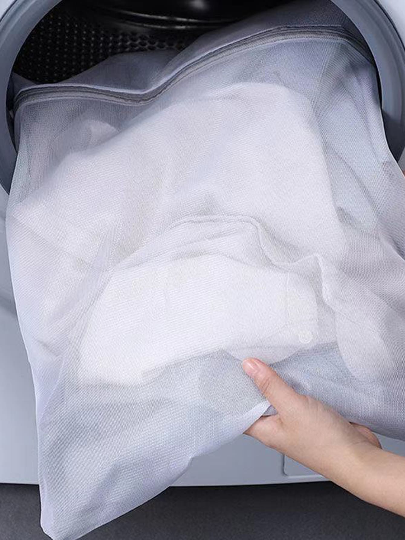 1pc Plain Laundry Bag,Spring,Minimalist,Summer Tops