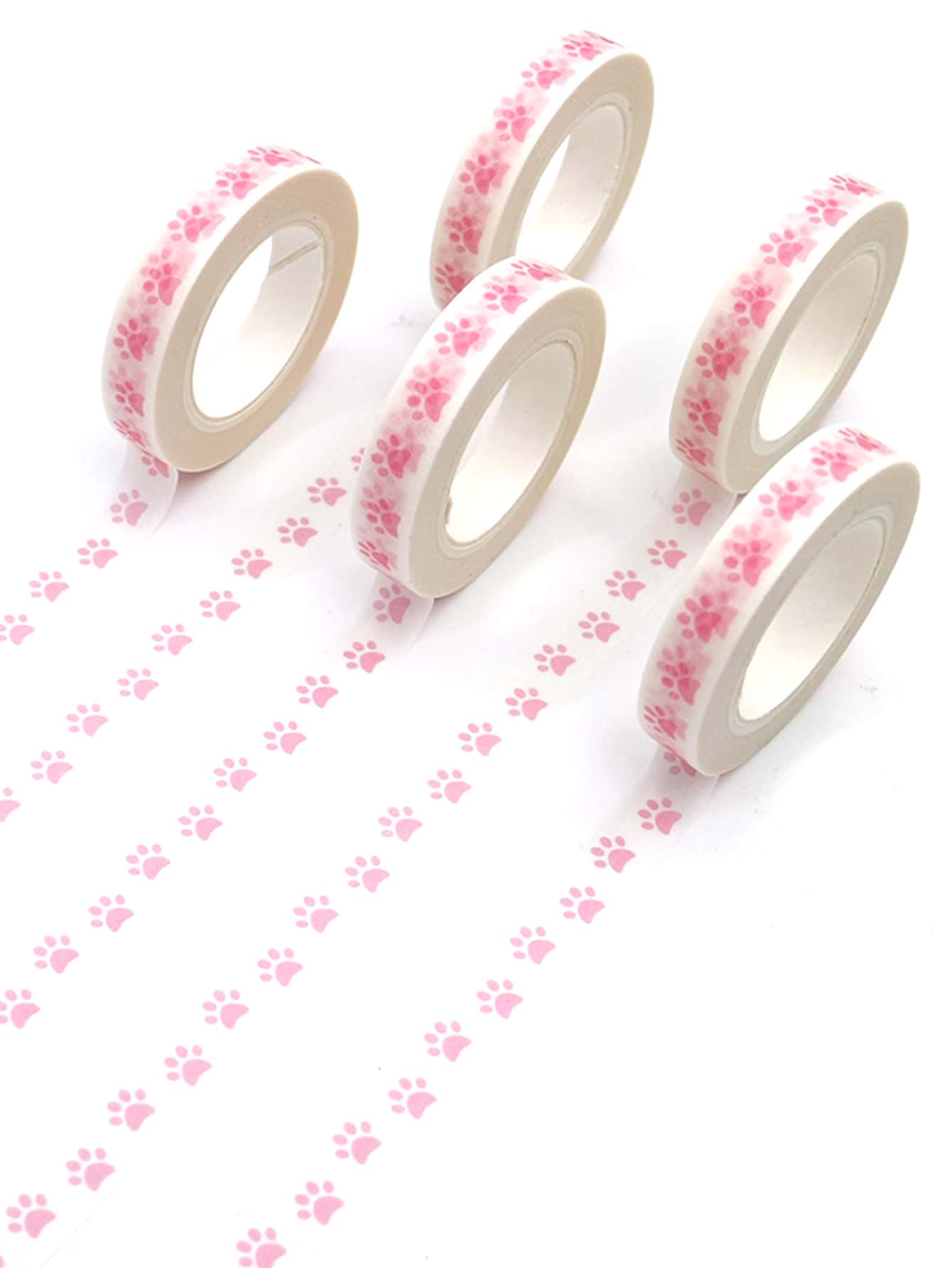 1 cuộn băng Washi in hình chân - Nhiều màu - Xem 1