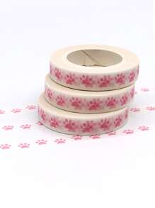 1 cuộn băng Washi in hình chân - Nhiều màu - Xem 4