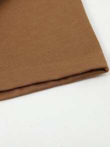 Manfinity Homme Hombres Camiseta con estampado de rayas y letra de color combinado - Multicolor - Ver 4