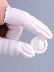 100pcs Disposable Non-slip Finger Cover, Fingertips Protector, Fingertips Glove For Household - Beige - View 4