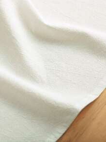 1 件多色水洗皱桌旗，适合日常装饰和节日 - 白色 - 查看 5