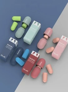 1pair Random Color Earplugs, Soft Sleeping Earplugs For Household, Office, Travel - Multicolor - View 1