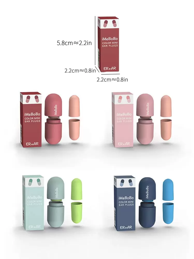 1pair Random Color Earplugs, Soft Sleeping Earplugs For Household, Office, Travel - Multicolor - View 2