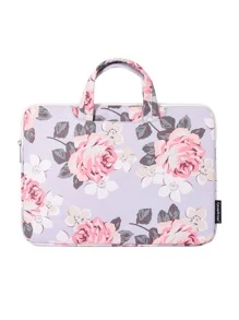 canvas artisan 1 pieza Bolso para ordenador con patrón floral - Multicolor - Ver 1