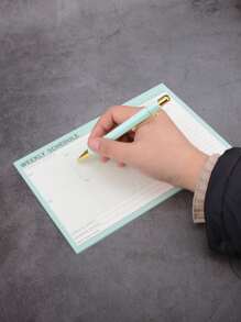 1pc Random Color Plan Notebook - Multicolor - View 2