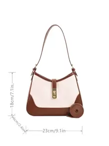 Two Tone Hobo Bag - Multicolor - View 3